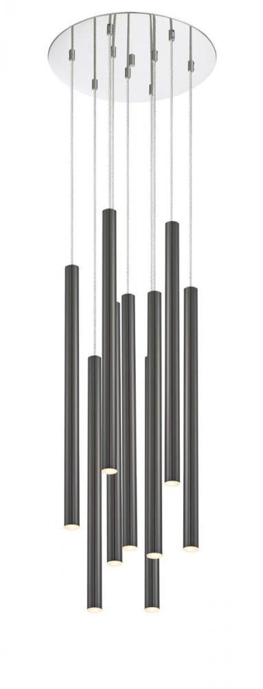 9 Light Chandelier | 917MP24-PBL-LED-9RCH