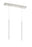 2 Light Linear Chandelier | 917MP24-WH-LED-2LBN