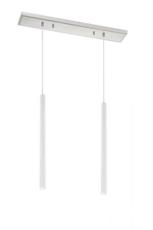 2 Light Linear Chandelier | 917MP24-WH-LED-2LBN
