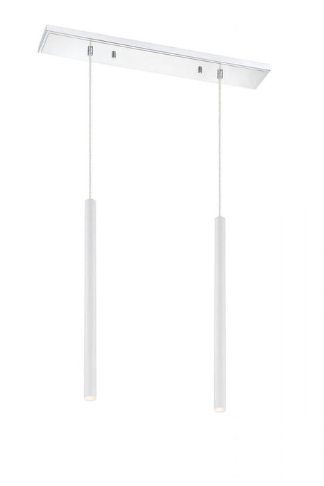 2 Light Linear Chandelier | 917MP24-WH-LED-2LCH