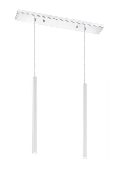 2 Light Linear Chandelier | 917MP24-WH-LED-2LCH
