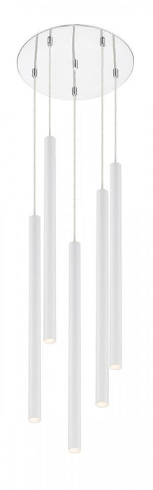 5 Light Chandelier | 917MP24-WH-LED-5RCH