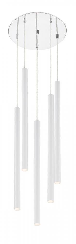 5 Light Chandelier | 917MP24-WH-LED-5RCH
