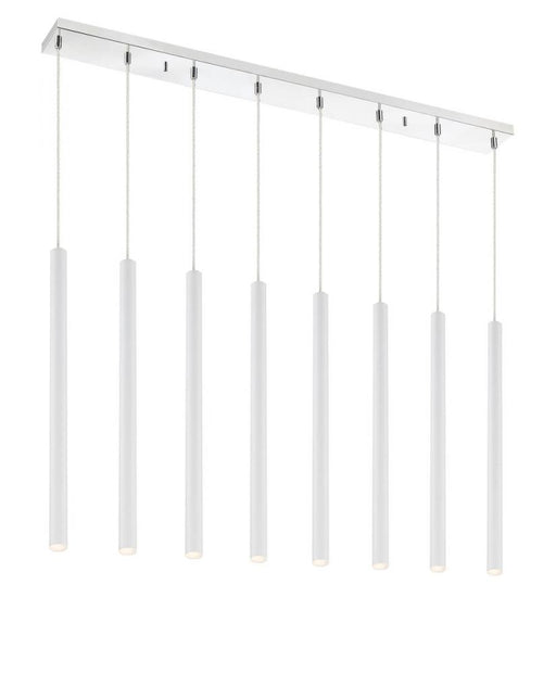 8 Light Linear Chandelier | 917MP24-WH-LED-8LCH