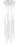 9 Light Chandelier | 917MP24-WH-LED-9RCH