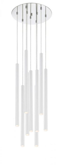 9 Light Chandelier | 917MP24-WH-LED-9RCH