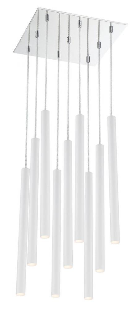 9 Light Chandelier | 917MP24-WH-LED-9SCH