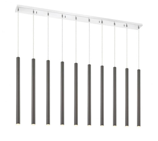 10 Light Linear Chandelier | 917MP24PBL-LED-10LCH