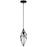 1lt Incandescent Pendant, Bk | 918-1P-BK