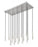 17 Light Linear Chandelier | 919MP12-17L-BN-LED