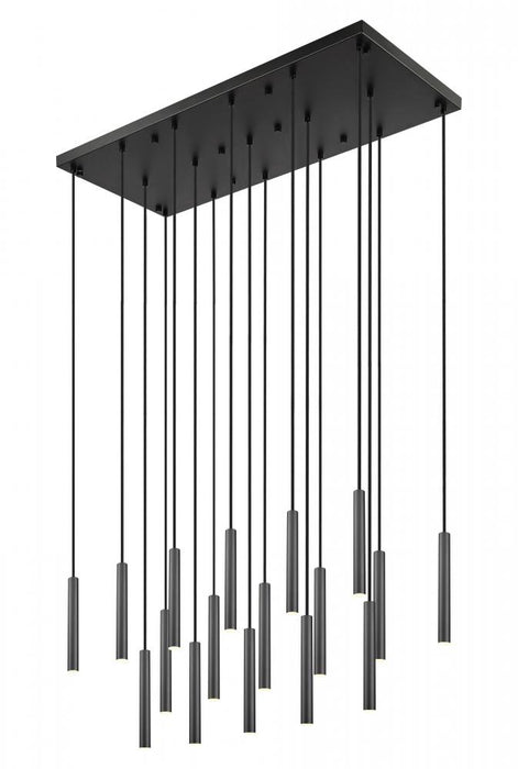 17 Light Linear Chandelier | 919MP12-17L-MB-LED