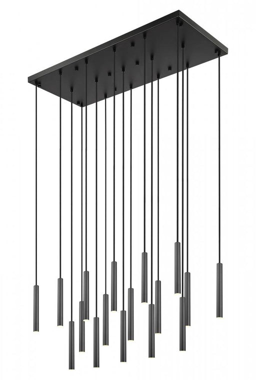 17 Light Linear Chandelier | 919MP12-17L-MB-LED