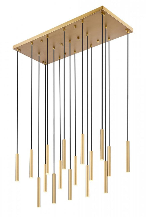17 Light Linear Chandelier | 919MP12-17L-MGLD-LED