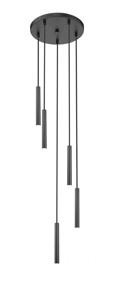 5 Light Chandelier | 919MP12-5R-MB-LED