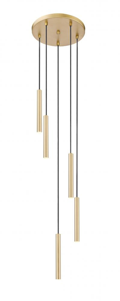 5 Light Chandelier | 919MP12-5R-MGLD-LED