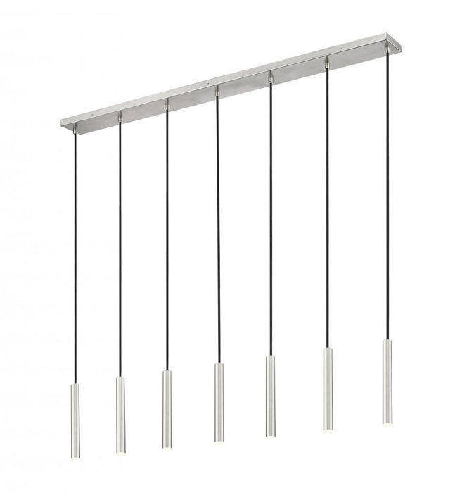 7 Light Linear Chandelier | 919MP12-7L-BN-LED