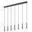 7 Light Linear Chandelier | 919MP12-7L-MB-LED