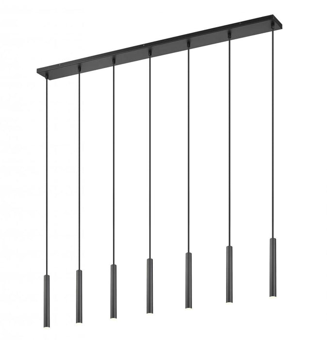 7 Light Linear Chandelier | 919MP12-7L-MB-LED