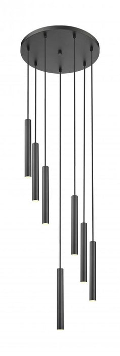 7 Light Chandelier | 919MP12-7R-MB-LED