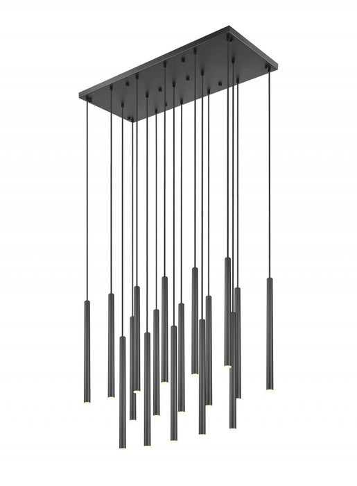 17 Light Linear Chandelier | 919MP24-17L-MB-LED