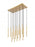 17 Light Linear Chandelier | 919MP24-17L-MGLD-LED