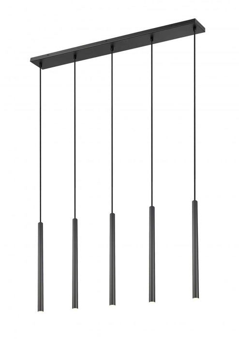 5 Light Linear Chandelier | 919MP24-5L-MB-LED