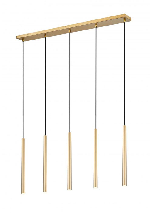 5 Light Linear Chandelier | 919MP24-5L-MGLD-LED