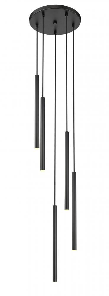 5 Light Chandelier | 919MP24-5R-MB-LED