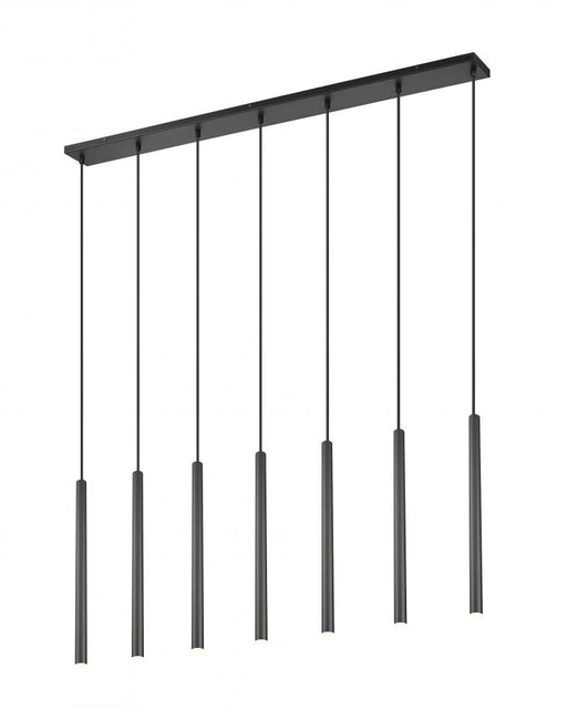 7 Light Linear Chandelier | 919MP24-7L-MB-LED