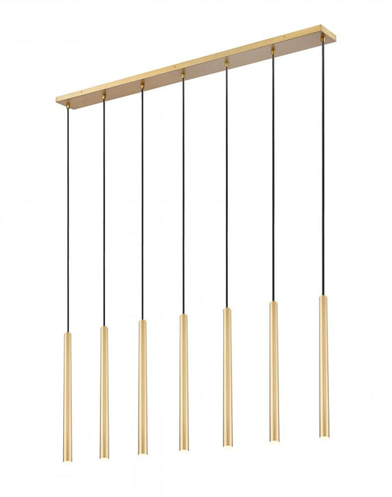 7 Light Linear Chandelier | 919MP24-7L-MGLD-LED