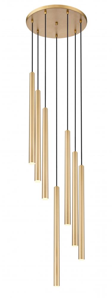 7 Light Chandelier | 919MP24-7R-MGLD-LED
