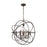 Crystorama Solaris 6 Light Swarovski Strass Crystal English Bronze Sphere Chandelier