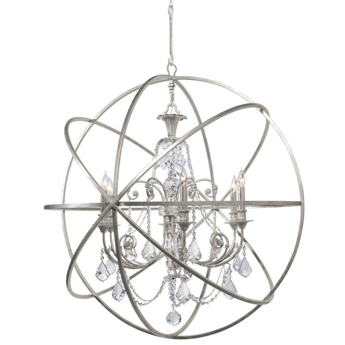 Solaris 6 Light Olde Silver Chandelier | 9219-OS-CL-MWP