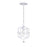 Crystorama Solaris 1 Light Wet White Mini Pendant