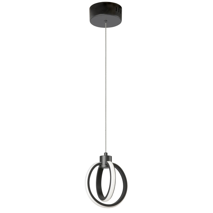 14w Pendant, Mb W/ Wh Silicone Diffuser | 9228-614LEDP-MB