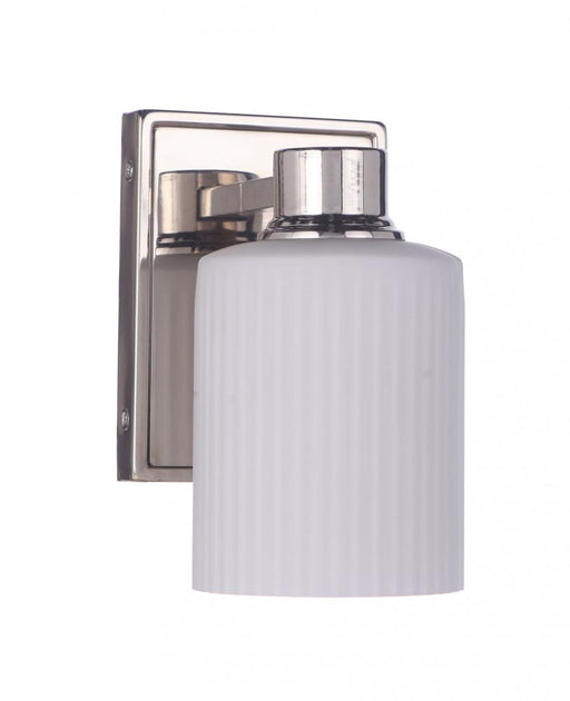 Craftmade Bretton 1 Light Wall Sconce in Polished Nickel
