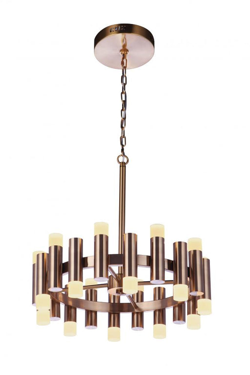 Craftmade Simple Lux 20 Light LED Chandelier in Satin Brass
