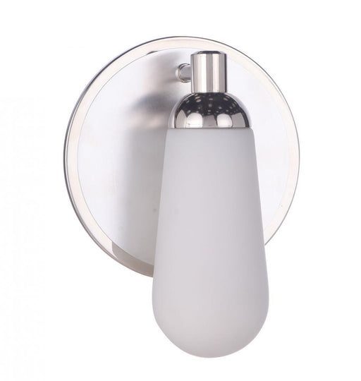 Craftmade Riggs 1 Light Wall Sconce in Brushed Polished Nickel/Polished Nickel