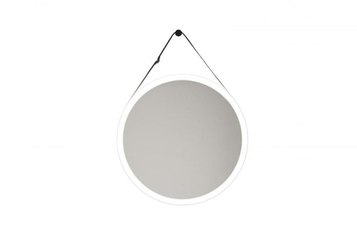 Craftmade 30â€ Round LED Mirror, dimmer, defogger, removable decorative strap & hardware, 3000K