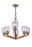 Craftmade Guiding Star 6 Light Chandelier in Satin Brass