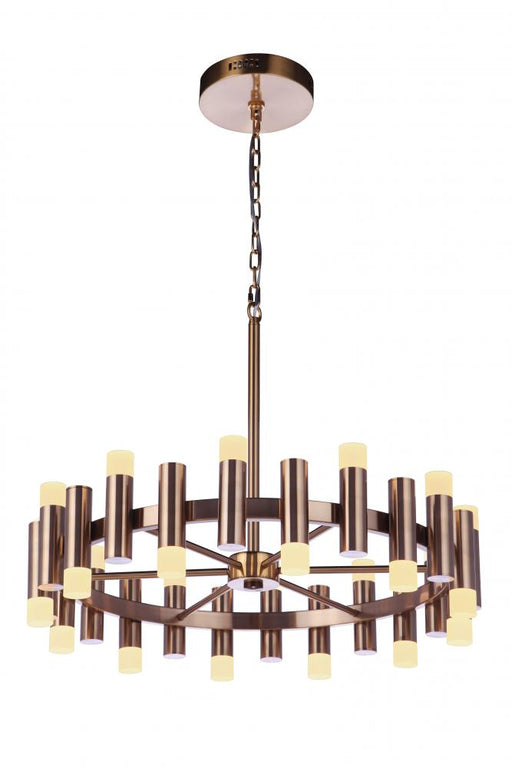 Craftmade Simple Lux 24 Light LED Chandelier in Satin Brass