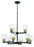 Craftmade Avante Grand 9 Light Two-Tier Chandelier in Flat Black/Satin Brass