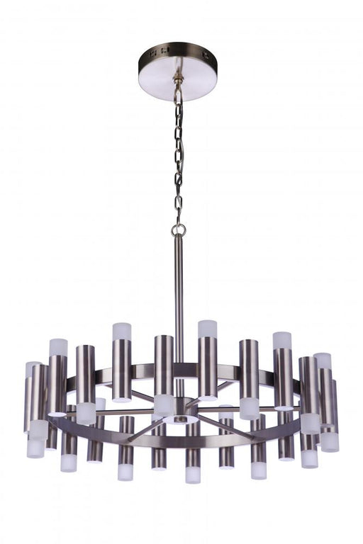 Craftmade Simple Lux 24 Light LED Chandelier in Brushed Polished Nickel