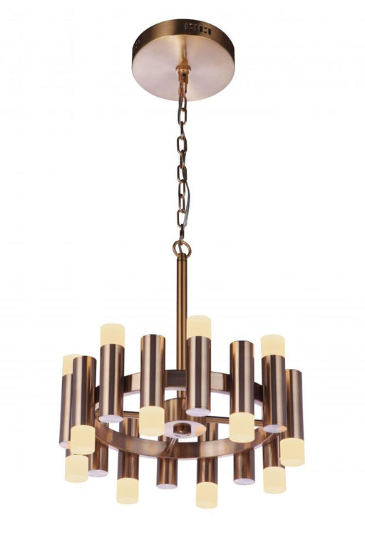 Craftmade Simple Lux 16 Light LED Chandelier in Satin Brass