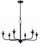 Craftmade Jolenne 6 Light Chandelier in Flat Black