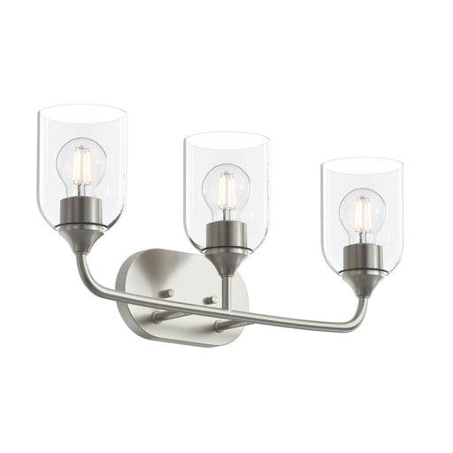 Ilia 3-light Bath Vanity With Clear Glass Shade | P300573-009