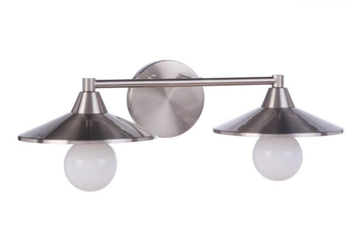 Craftmade Isaac 2 Light Vanity in Brushed Polished Nickel