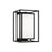 1 Light Outdoor Wall Lantern | 953111BK