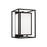 1-light Outdoor Modern Square Rectangle Wall Lantern In Black With Soft White Glass | 953112BK