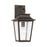 1-light Outdoor Tapered Wall Lantern In Oiled Bronze With Ripple Glass | 953311OZ